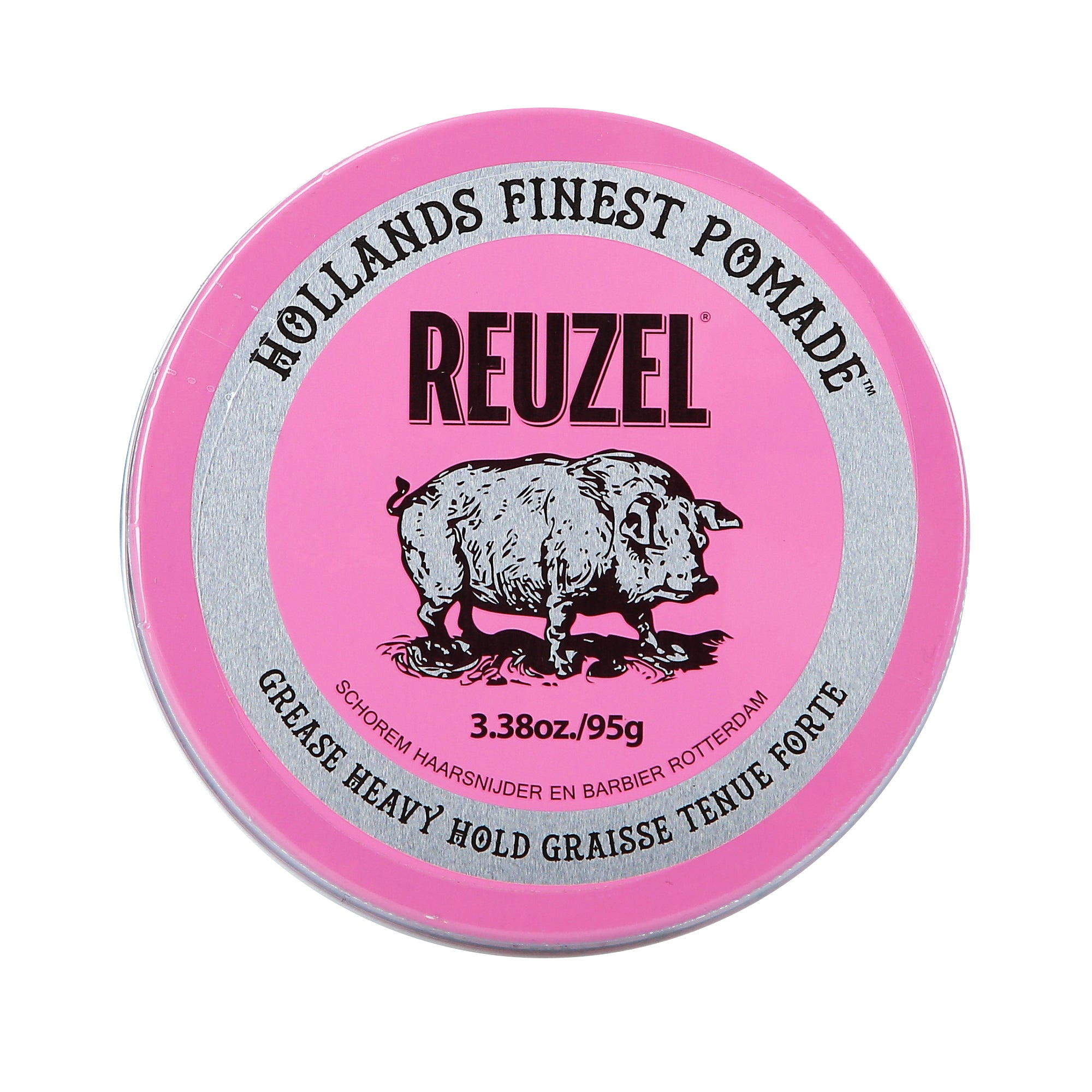 REUZEL PINK HEAVY GREASE HEAVY HOLD Woskowa pomada do włosów o mocnym utrwaleniu 95 g