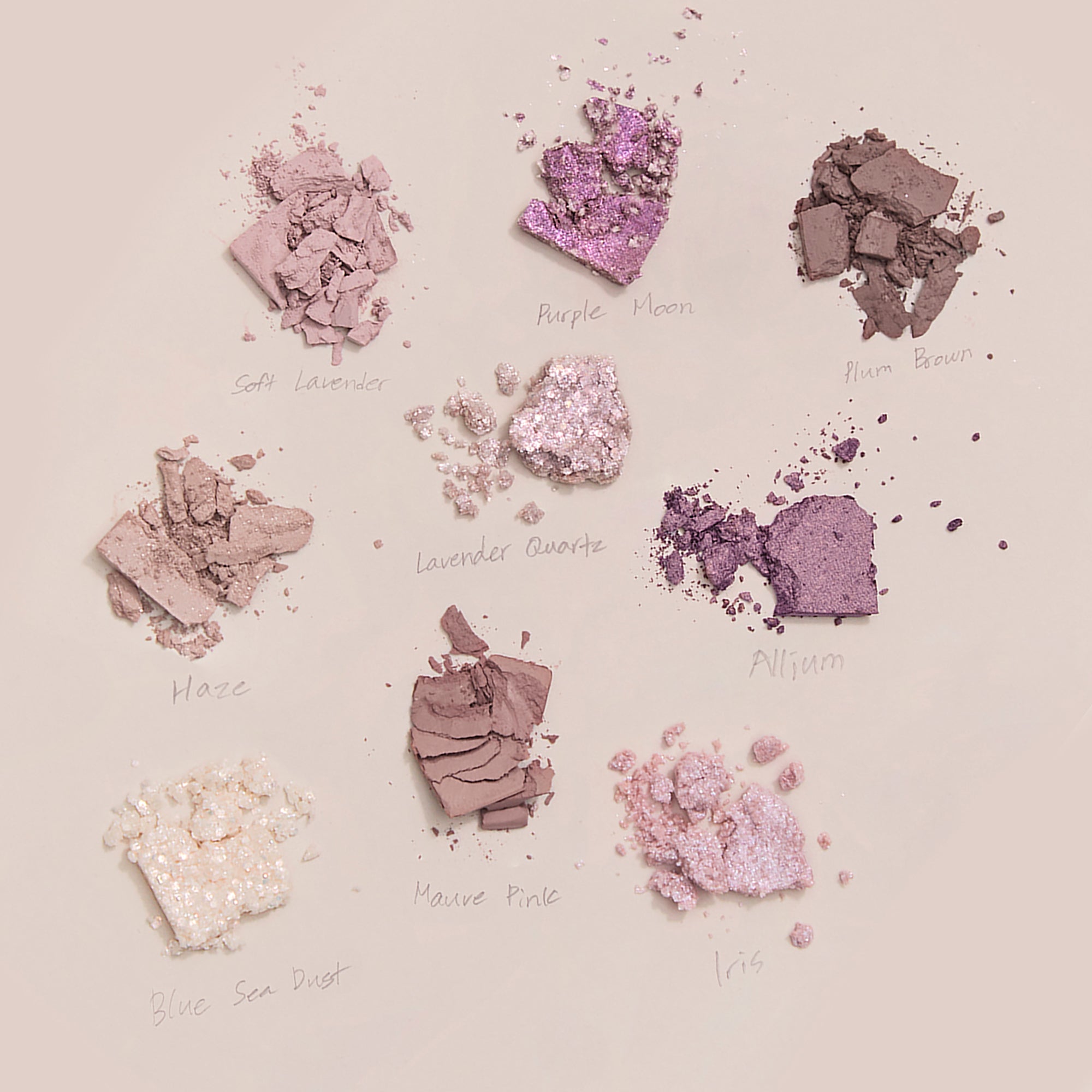 UNLEASHIA GLITTERPEDIA Wegańska paleta cieni do powiek No.4 All of Lavender Fog 6,2 g #6