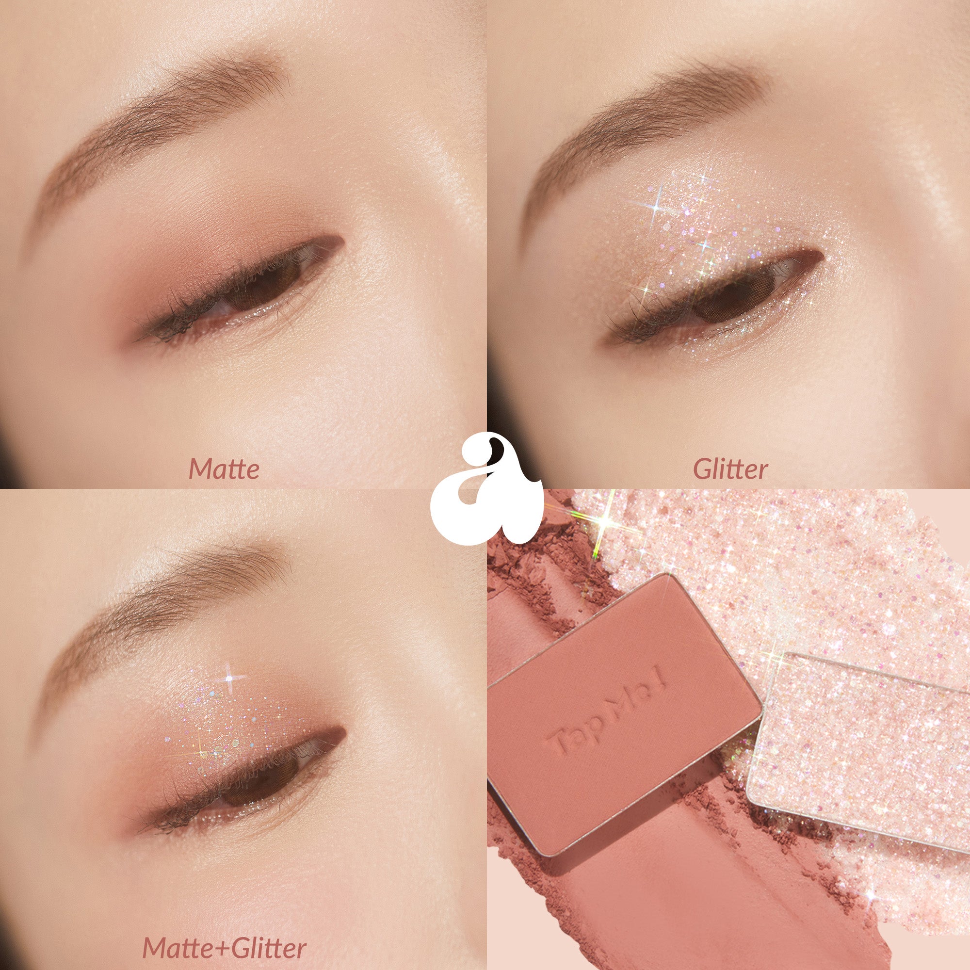 Palette de fards à paupières UNLEASHIA TAP ME DUO n° 1 Pitapat 8,4 g #2