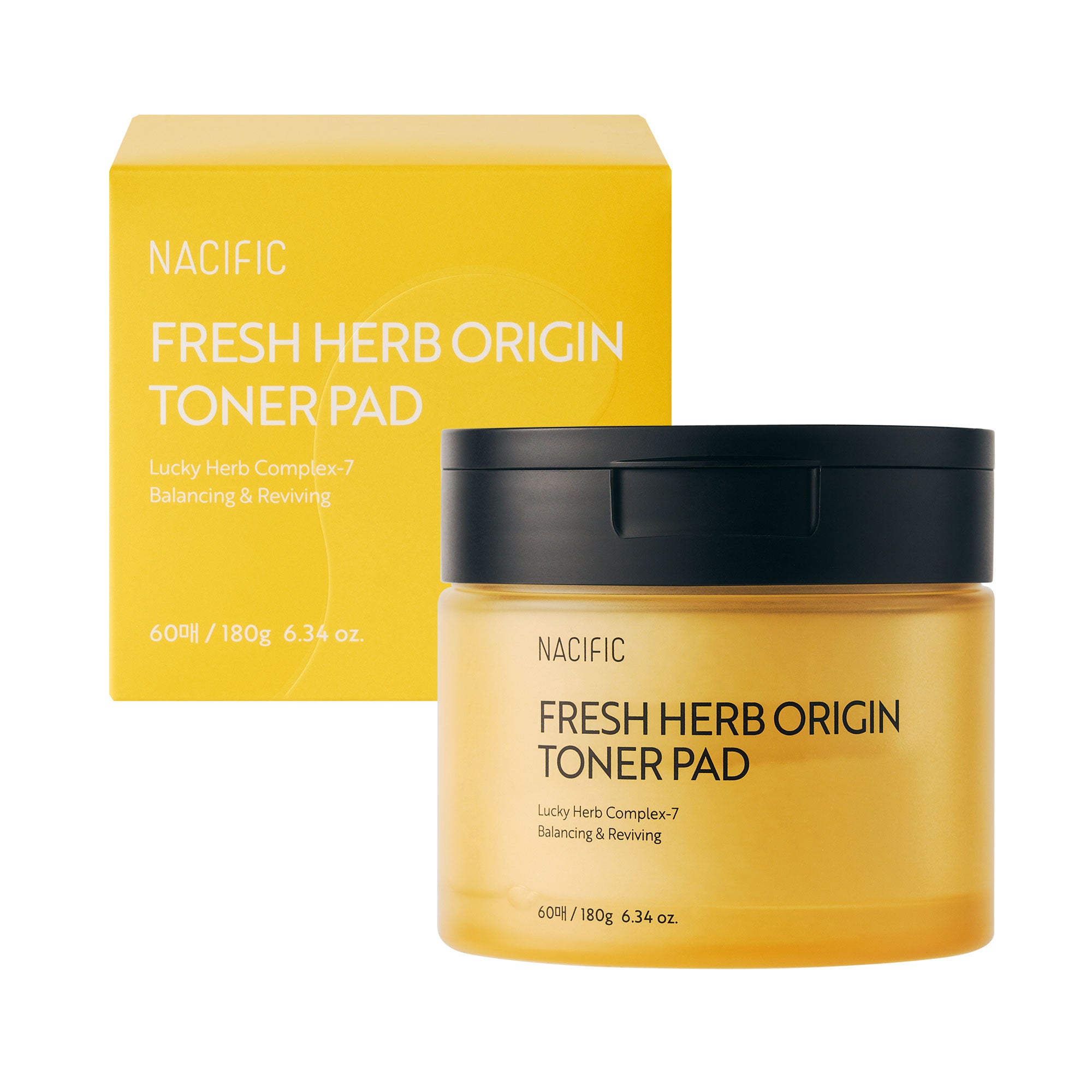 NACIFIC FRESH HERB ORIGIN TONER PAD Multifunkční tonizační tampony 180 ml (60 ks)