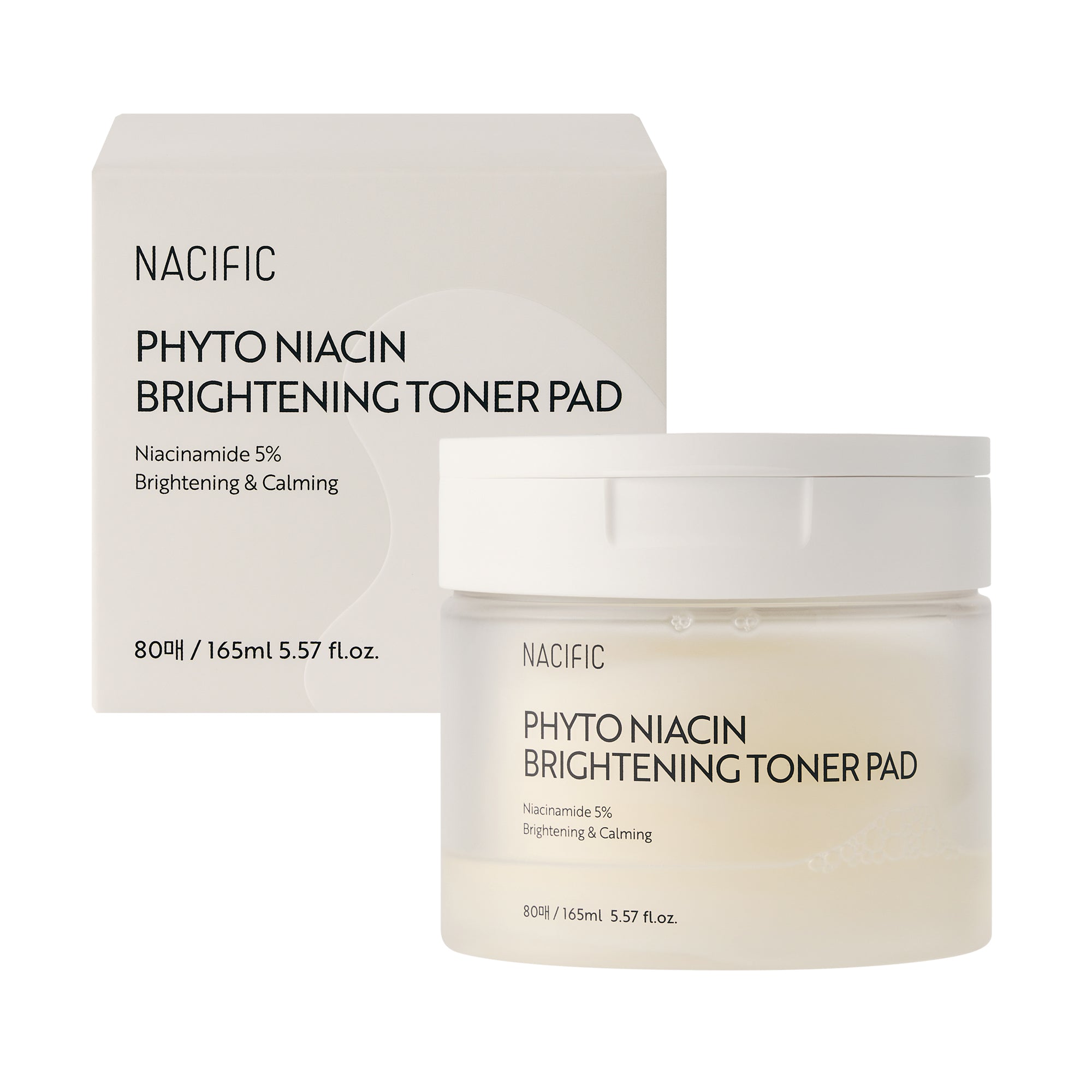 NACIFIC PHYTO NIACIN BRIGHTENING TONER PAD Rozjasňující tónovací tampony 160 ml (80 ks)