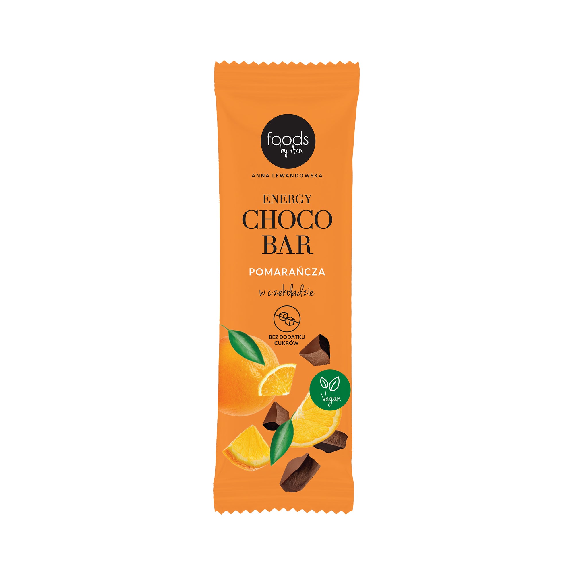 FOODS BY ANN Barretta energetica al cioccolato, Arancia 35g