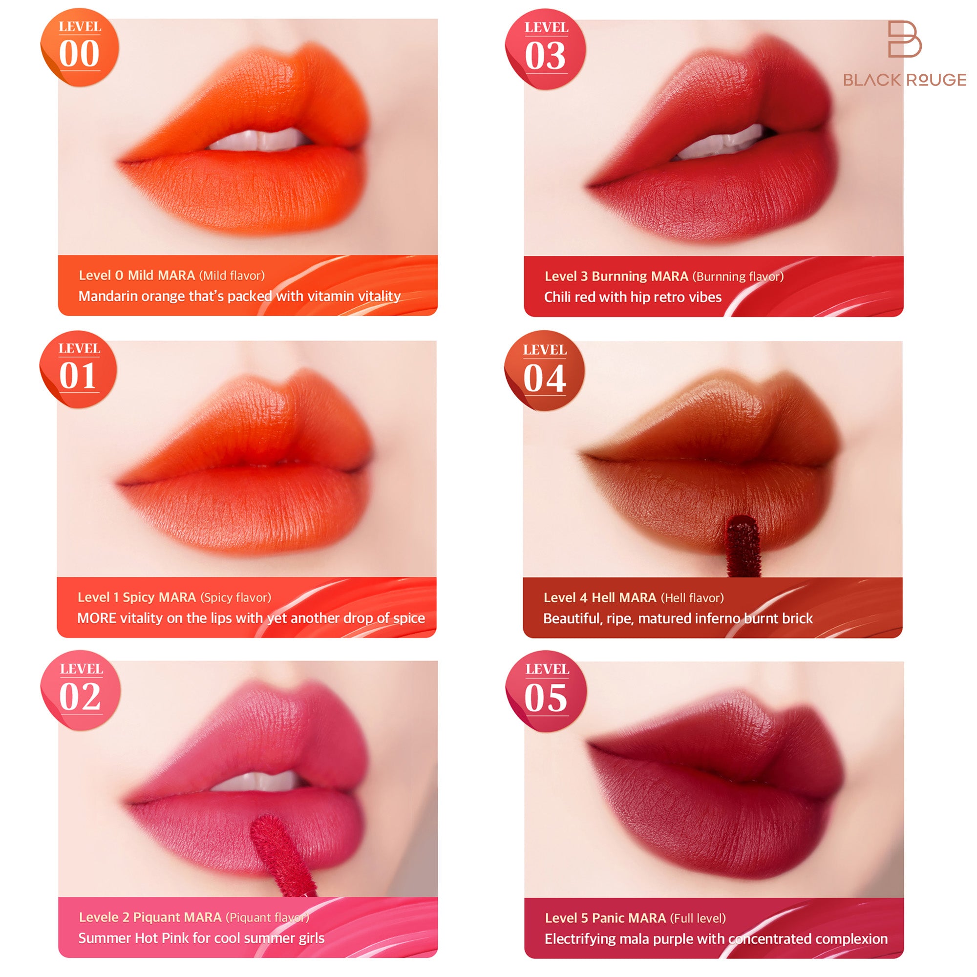 BLACK ROUGE MARA HOT WATER TINT Lippenfarbe mit kühlendem, aufpolsterndem Effekt 4,5 g