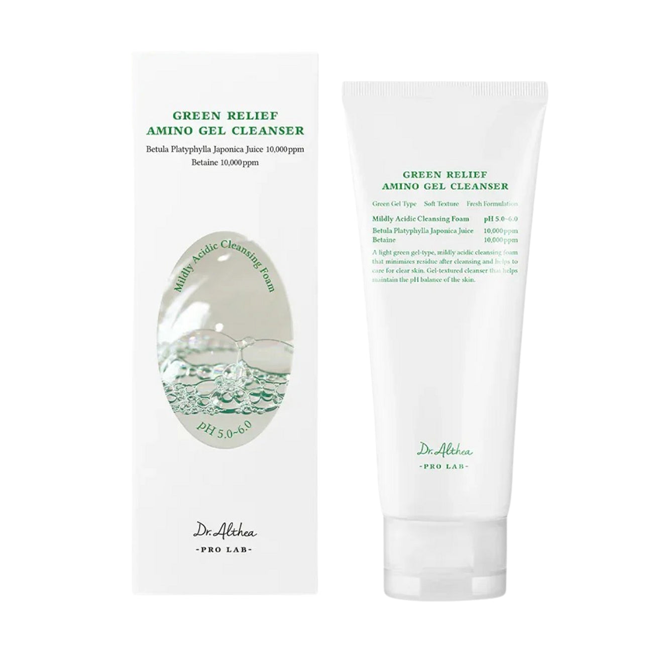 DR. ALTHEA GREEN RELIEF AMINO Gel nettoyant doux pour le visage 100 ml