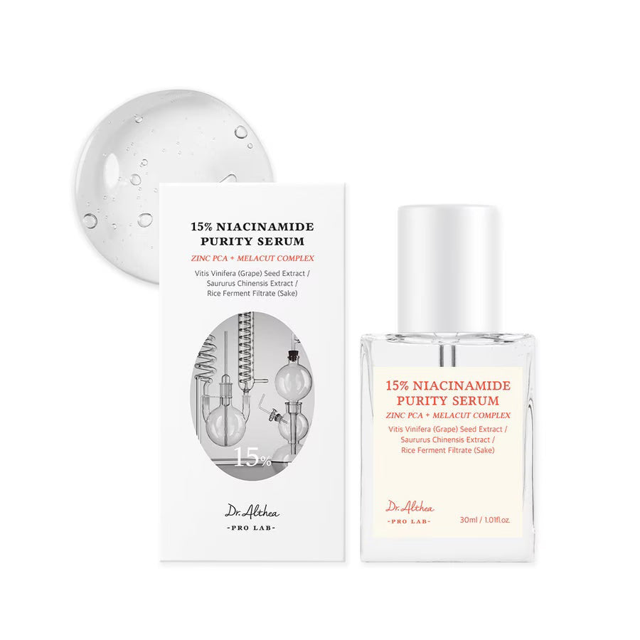 DR. ALTHEA 15% NIACINAMIDE PURITY Sérum Régulateur Visage à 15% de niacinamide 30 ml
