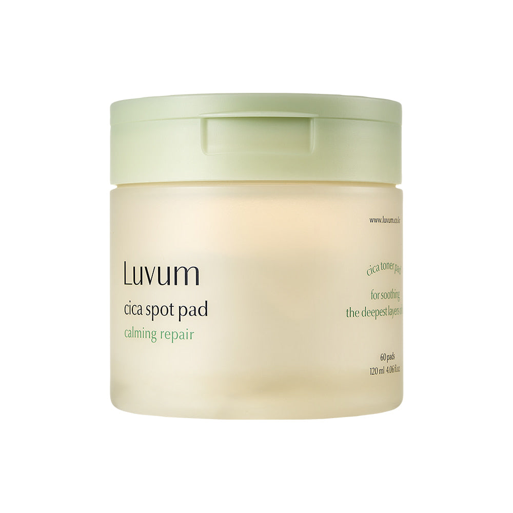 LUVUM CALMING REPAIR CICA SPOT PAD Zklidňující tonizační tampony 120 ml 60 ks.