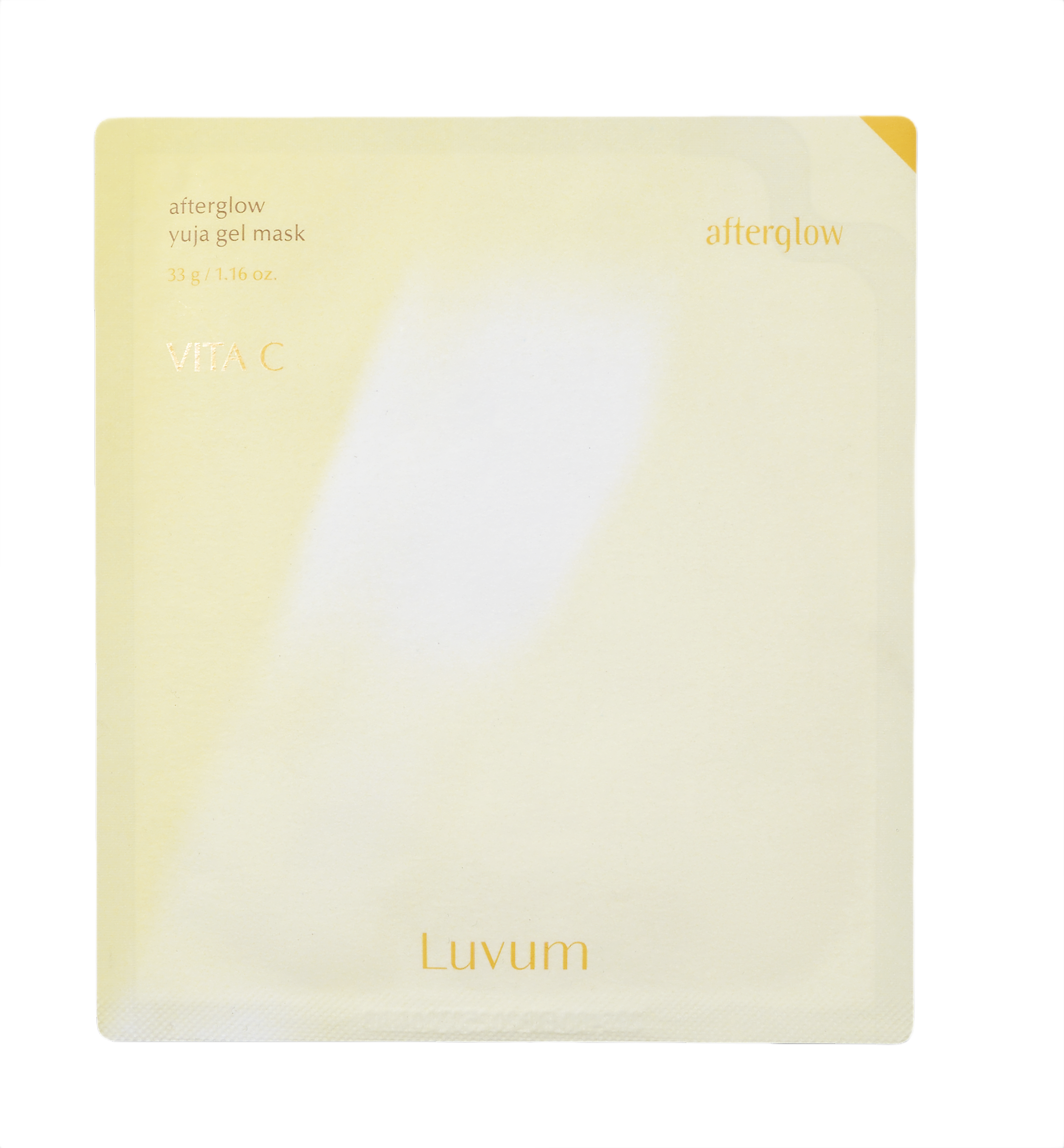 LUVUM AFTERGLOW YUJA GEL MASK Maschera viso illuminante idrogel 33 g