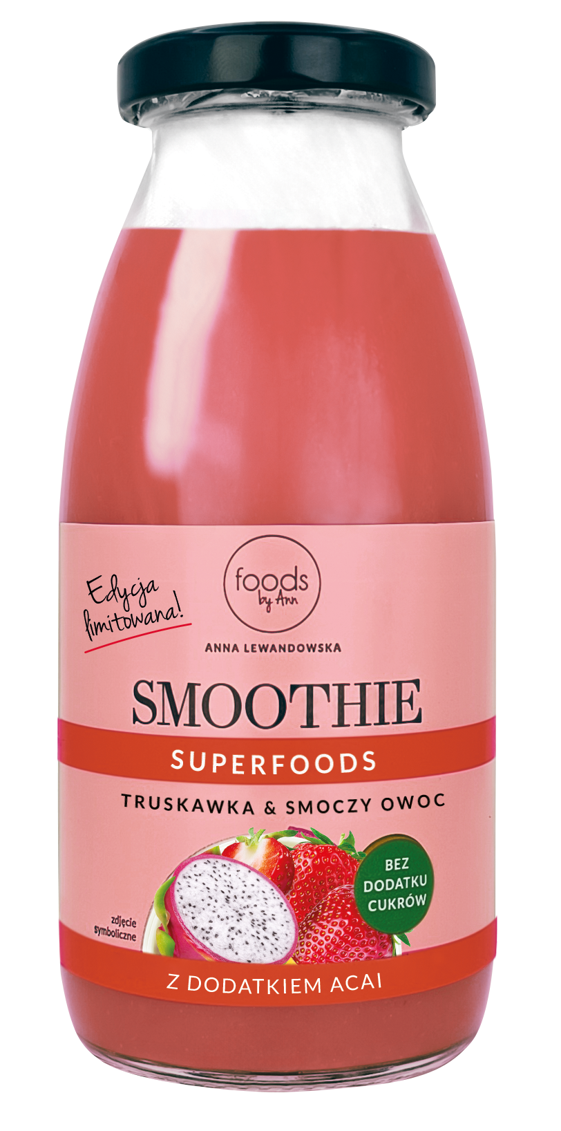 FOODS BY ANN Smoothie fraise et fruit du dragon 250 ml