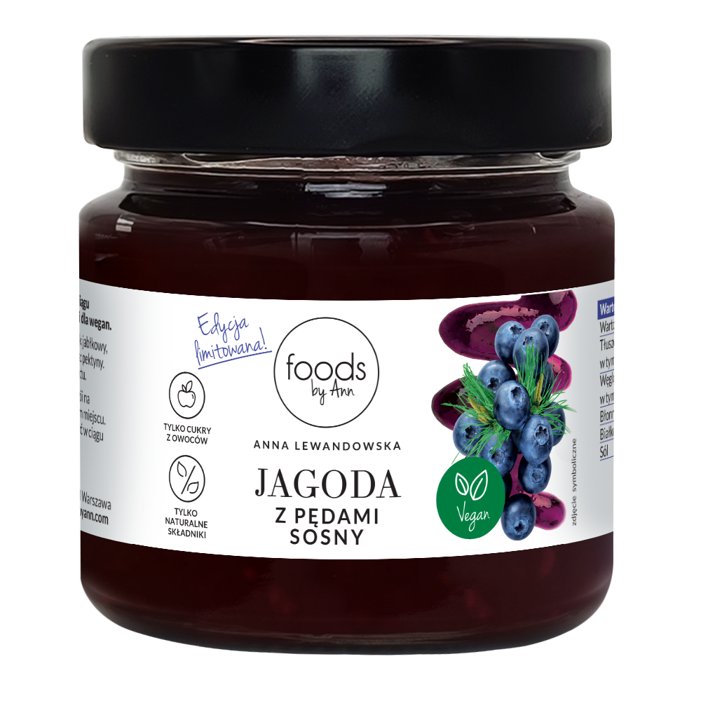 FOODS BY ANN Confiture de myrtilles aux pousses de pin 200 g