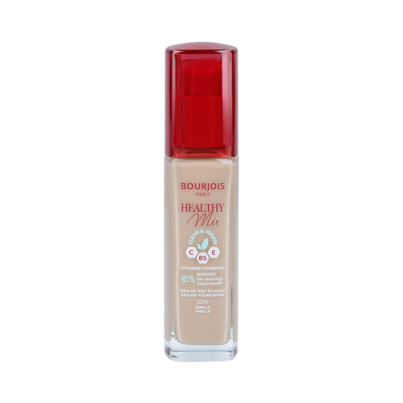 BOURJOIS HEALTHY MIX VEGAN Podkład rozświetlający 052W Vanilla 30 ml