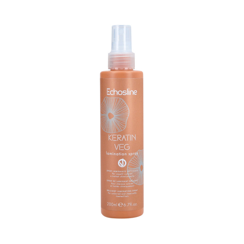 ECHOSLINE KERATIN VEG LAMINATION SPRAY Spray de stratification capillaire à la kératine végétalienne 200ml