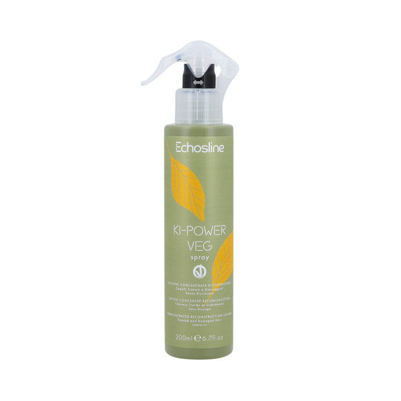 ECHOSLINE KI-POWER VEG SPRAY Balsamo concentrato per capelli danneggiati senza risciacquo 200ml