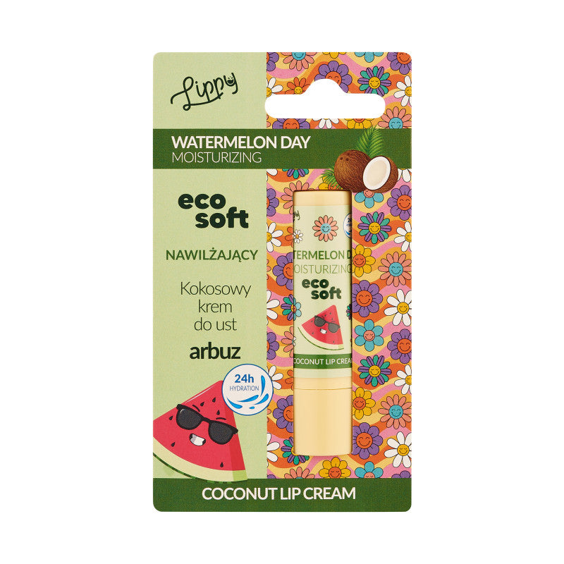 ECO SOFT LIPPY DAY Feuchtigkeitsspendende Lippencreme Wassermelone 4,8 ml