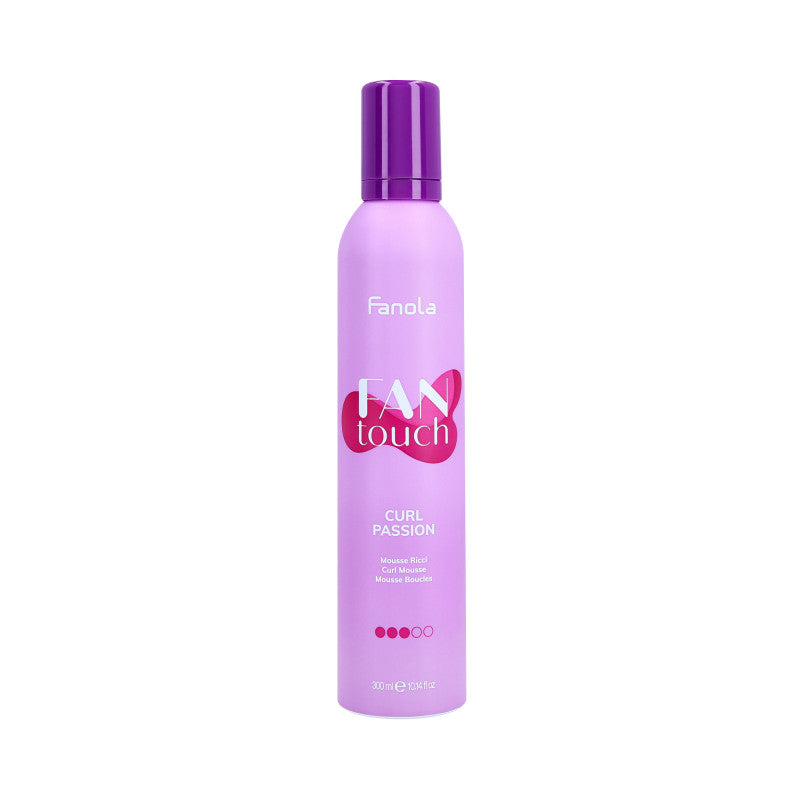 FANOLA FAN TOUCH CURL PASSION Mousse zur Betonung von Locken und Volumen des Haares, 300 ml
