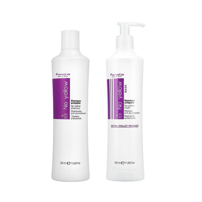 FANOLA NO YELLOW Shampoo 350ml + Maschera 350ml