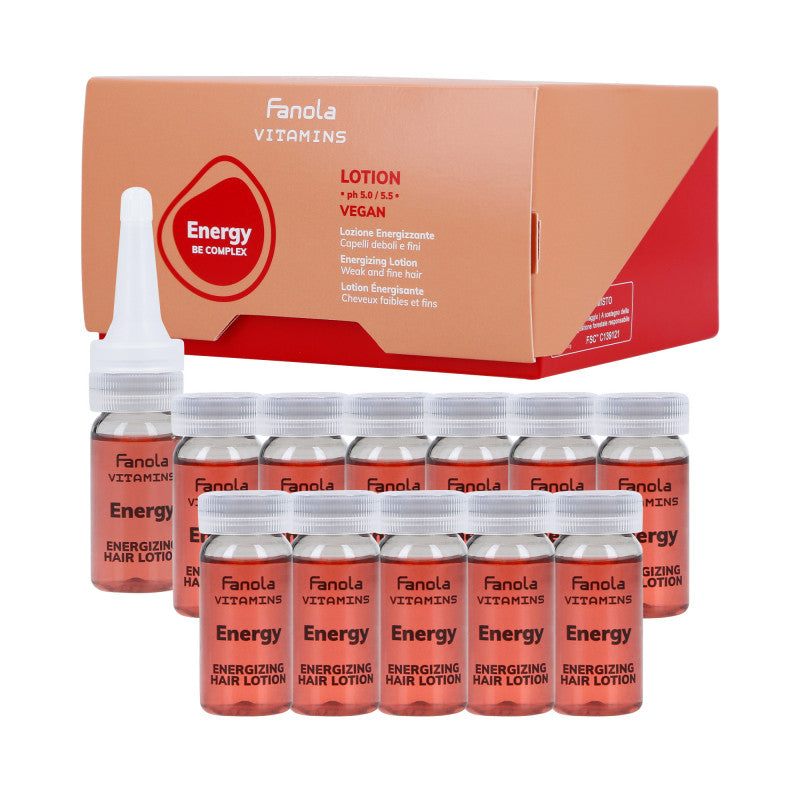 FANOLA VITAMINS ENERGY BE COMPLEX Lozione energizzante per capelli 12x10ml