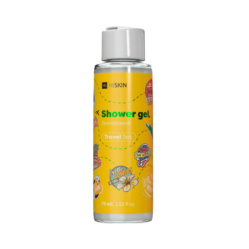 HISKIN REISESET Duschgel mit exotischem Blumenduft, 75 ml