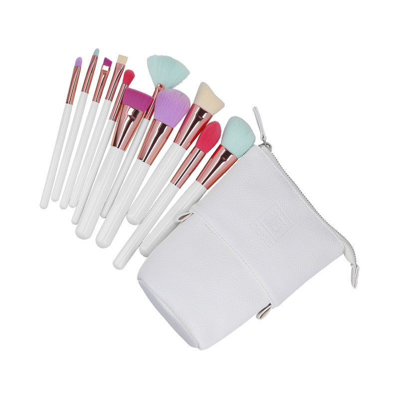 ilū basic Set mit 11 Make-up-Pinseln + Etui, Mehrfarbig #2