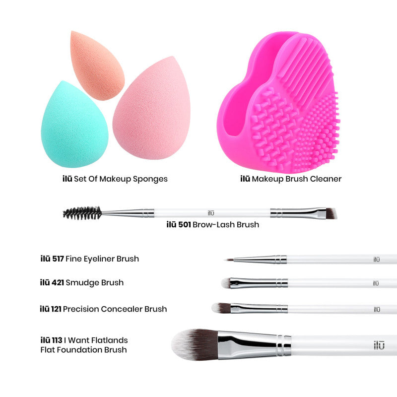 ilū Liquid Therapy - Zestaw pędzli i akcesoriów do makijażu #3