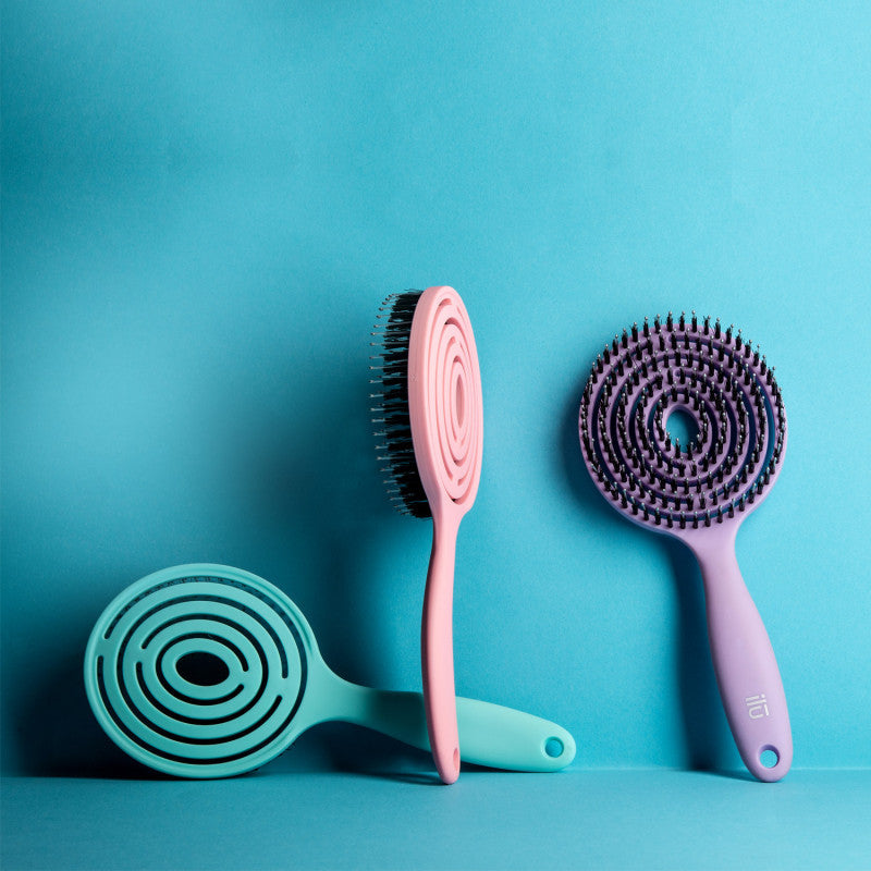 ilū Lollipop Candy 3 Pcs Brosses A Cheveux Rondes Démêlantes Ergonomiques #5