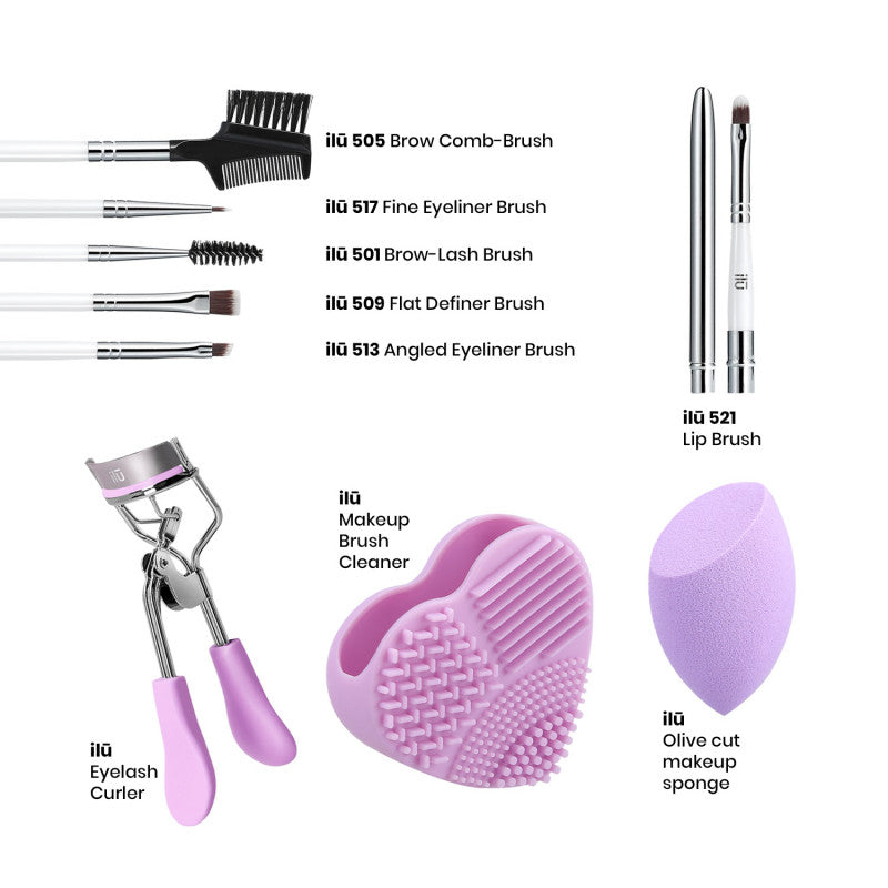 ilū Purple Pick-up Line - Makeup Pinsel Set  #3