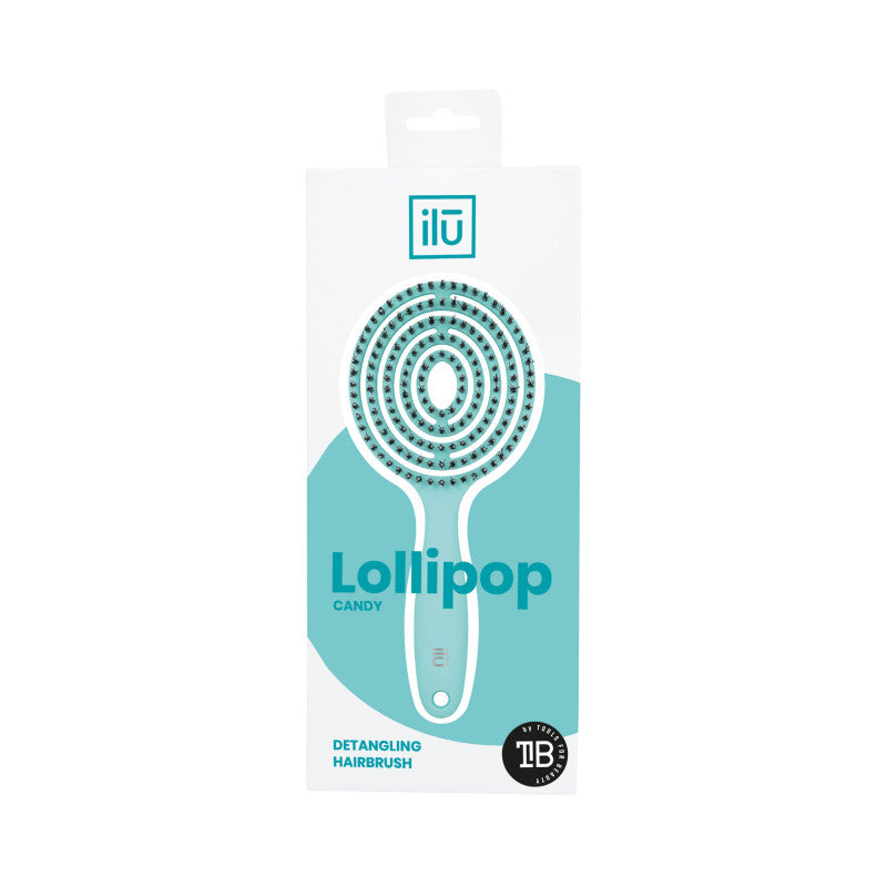 ilū Lollipop Candy Brosse Démêlante, Turquoise