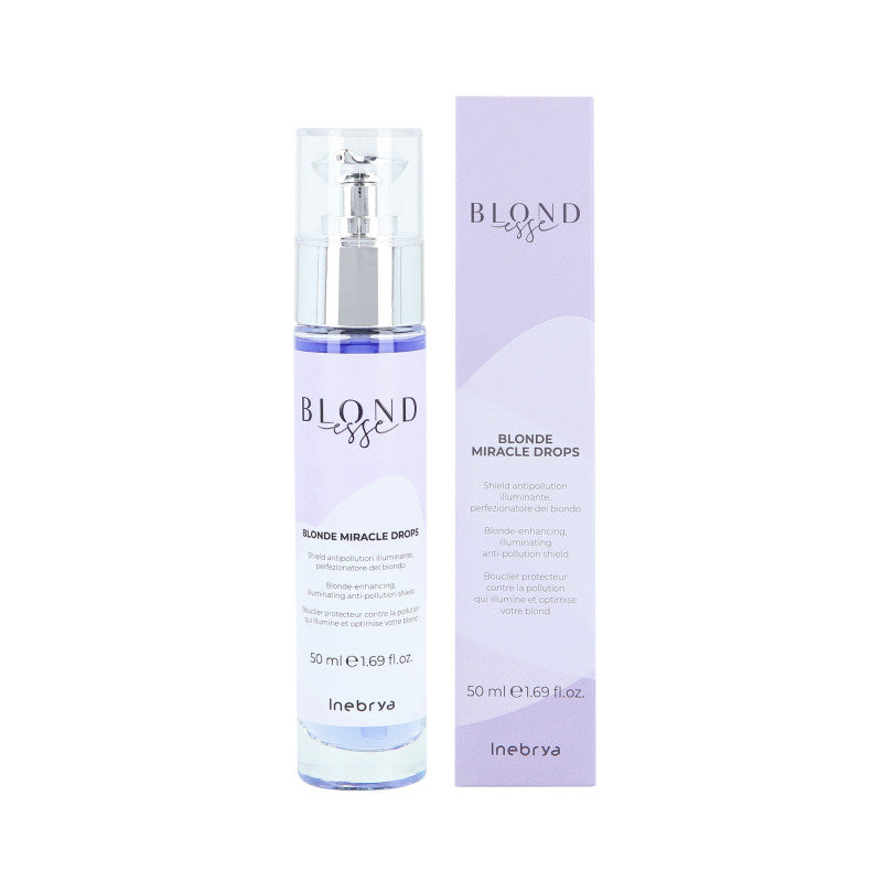 INEBRYA BLONDESSE MIRACLE DROPS Nabłyszczające serum do włosów blond 50 ml