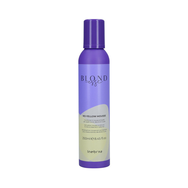 INEBRYA BLONDESSE NO YELLOW MOUSSE Odżywka w piance do włosów blond przeciwko żółtym refleksom 250 ml