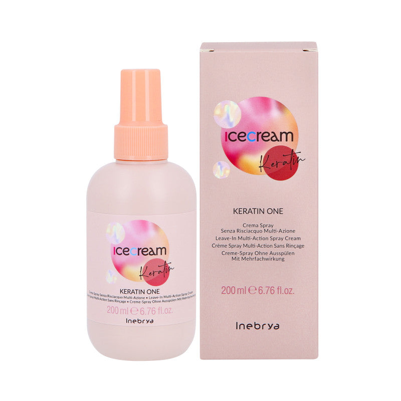 INEBRYA ICE CREAM KERATIN ONE Keratin Leave-In Spray Conditioner 200ml