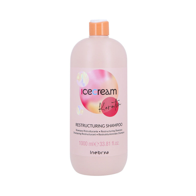 INEBRYA ICE CREAM RESTRUCTURANT Shampooing cheveux à la kératine 1000ml