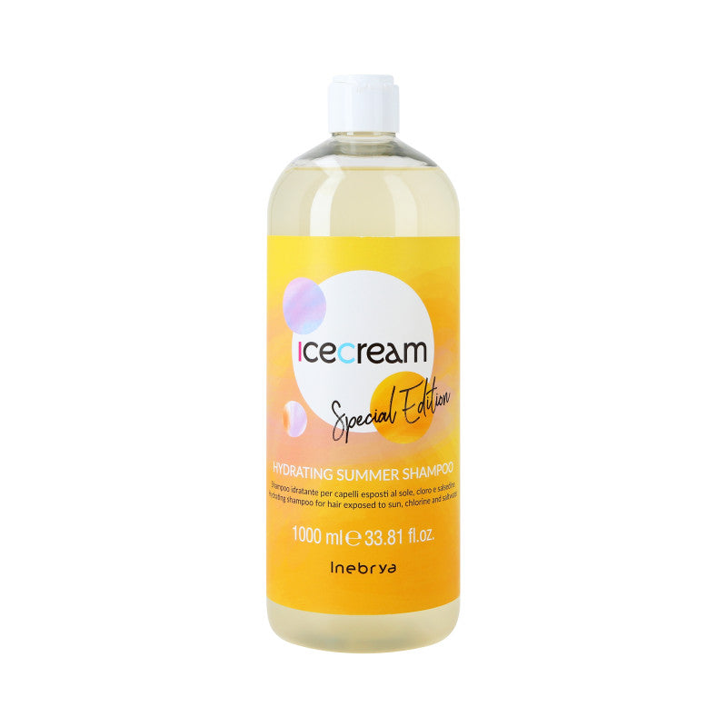 INEBRYA ICE CREAN SCALP HYDRATING SUMMER Shampooing cheveux hydratant 1000ml
