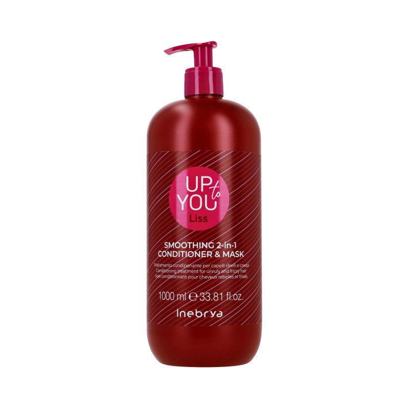 INEBRYA UP TO YOU LISS Maschera e balsamo liscianti in uno 1000 ml