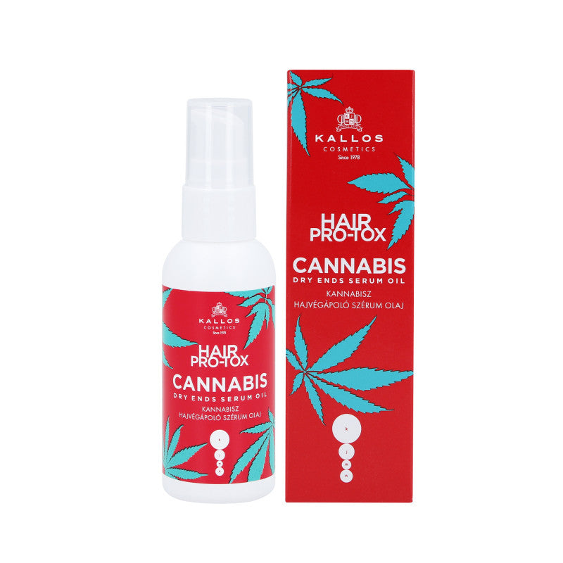 KALLOS KJLM HAIR PRO-TOX CANNABIS Olejkowe serum zapobiegające rozdwajaniu końcówek 50 ml