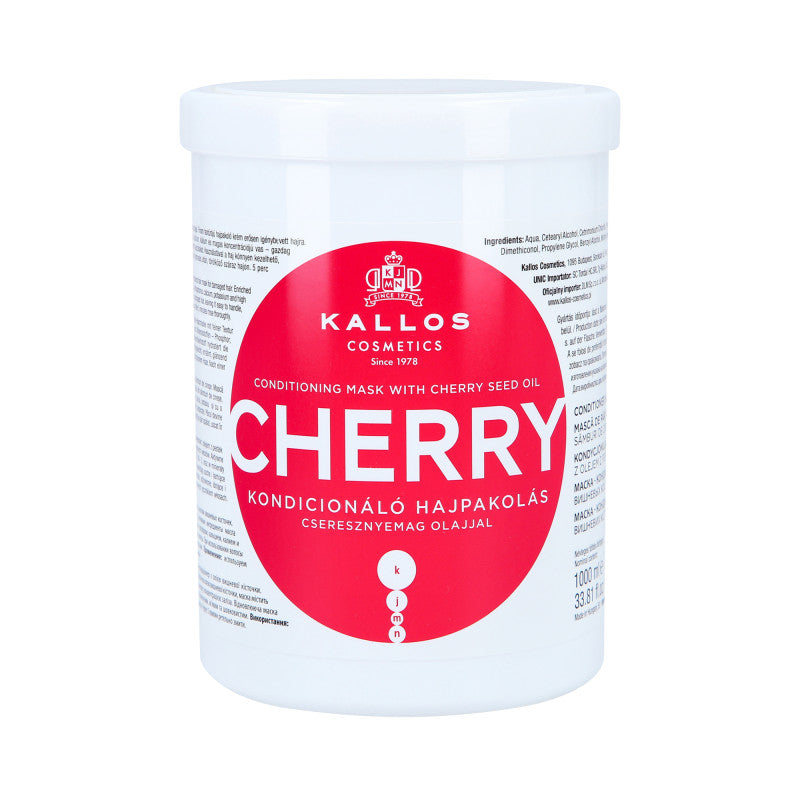 Kallos Cherry Masque pour cheveux endommagés 1000ml