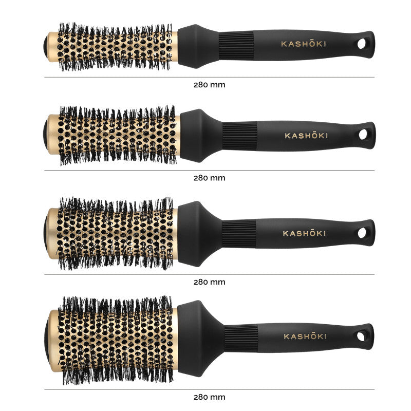 Kashōki Timeless Beauty Set de Brosses Rondes à cheveux 4 Pcs  #2