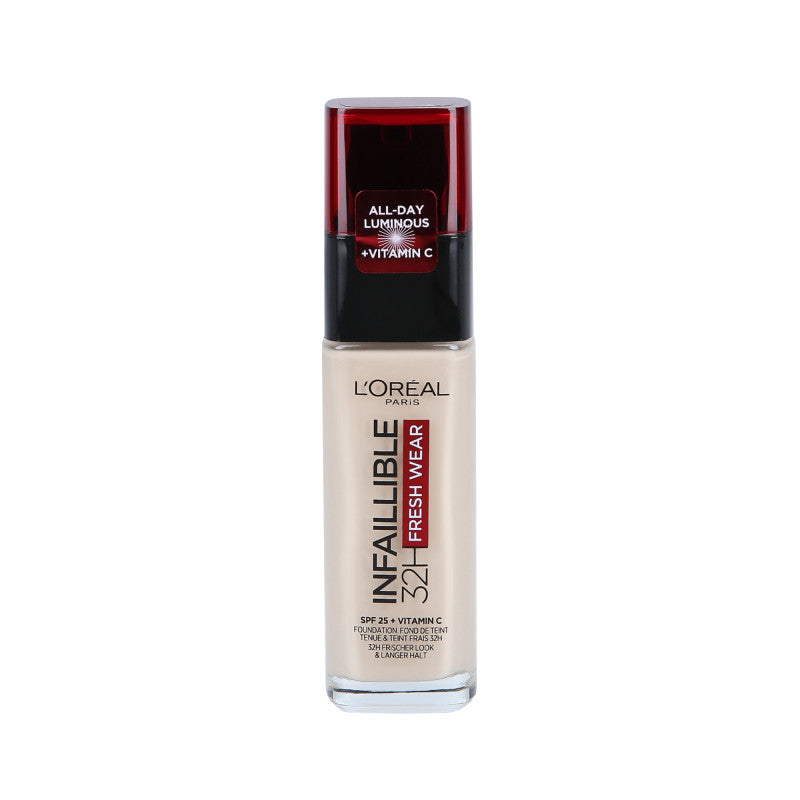 L’OREAL PARIS INFAILLIBLE 32H SPF25 Fresh Wear Podkład do twarzy 015 Porcelain 30 ml