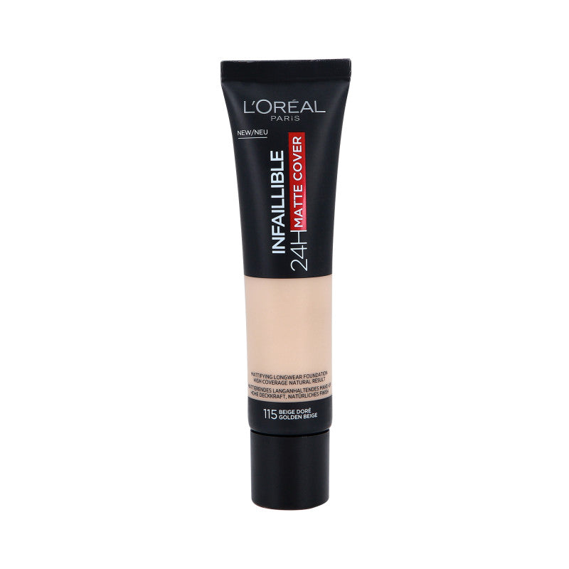 L’OREAL PARIS INFAILLIBLE 32H MATTE COVER Matujący podkład do twarzy SPF25 115 Golden Beige 30 ml