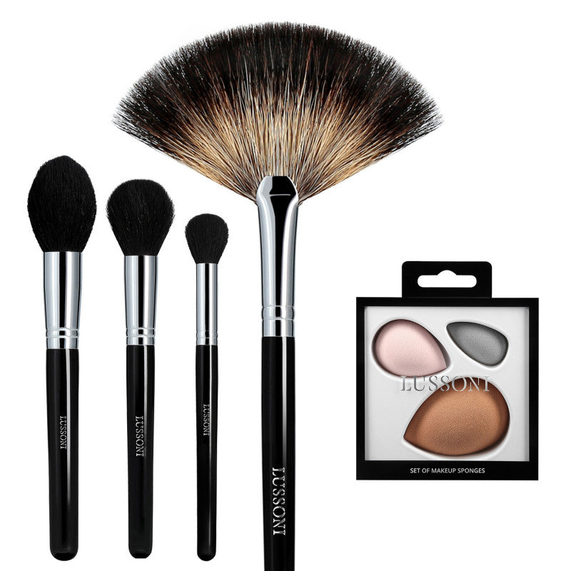 LUSSONI Classy Girl - Set de Pinceaux à maquillage professionnels 5 Pcs