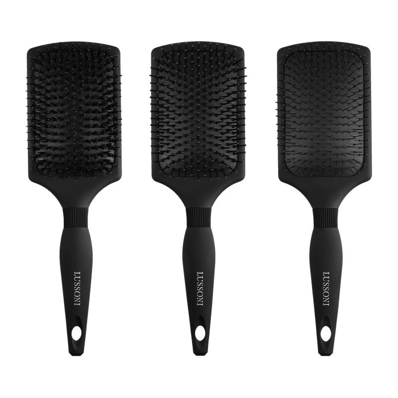 LUSSONI Care&Style Gentle Detanglers - 3 Teilig Professionelles Haarbürsten Set 