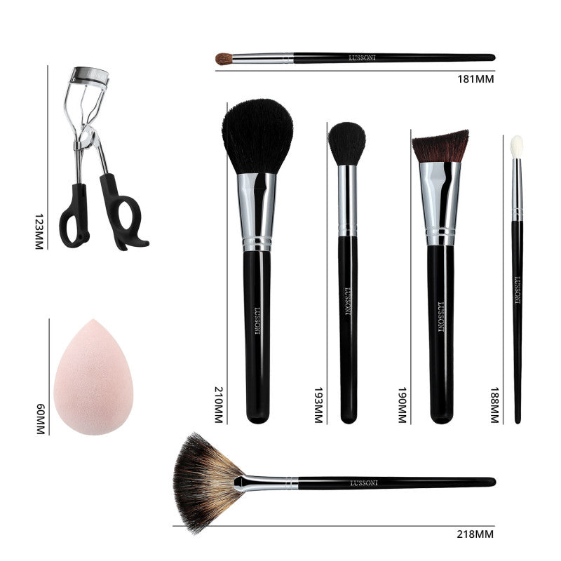LUSSONI Glow Maker - 8 Pezzi Set Pennelli Makeup Professionale #2