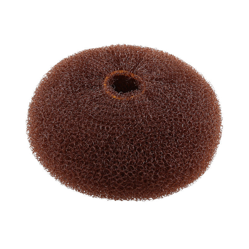 LUSSONI Chouchou à Chignon Rond, Marron, Ø 110 mm