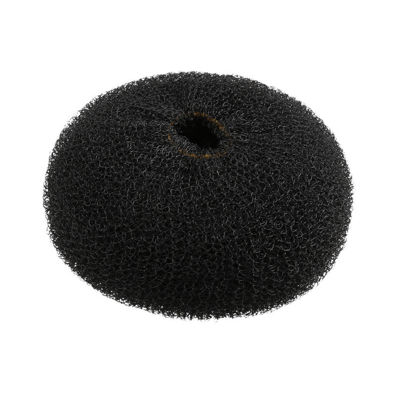 LUSSONI Chouchou à Chignon Rond, Noir, Ø 110 mm