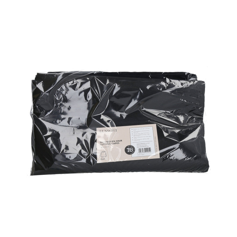 LUSSONI Capes de coupes, Longue, Noire, 25 pcs