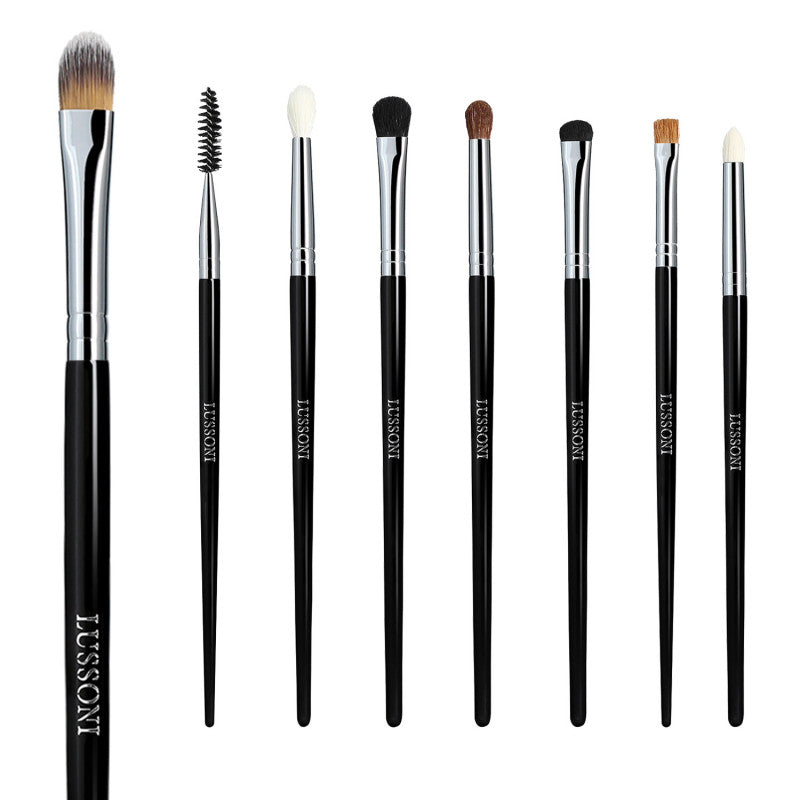 LUSSONI Smokey Eye - Set de Pinceaux à maquillage professionnels 8 Pcs 