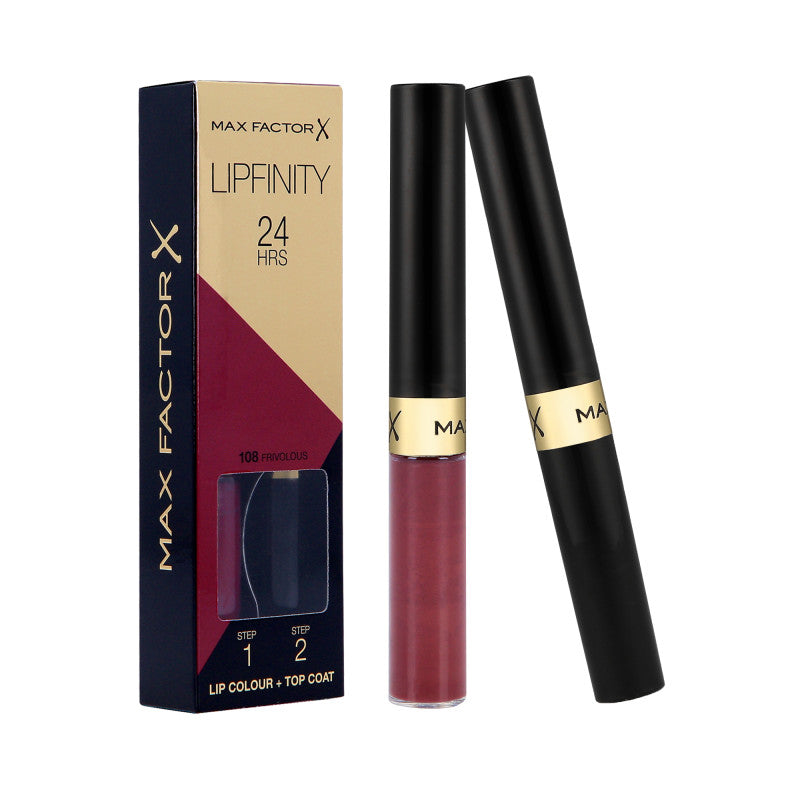 MAX FACTOR LIPFINITY Trwała pomadka do ust 2w1 108 Frivolous 2,3 ml+1,9 g