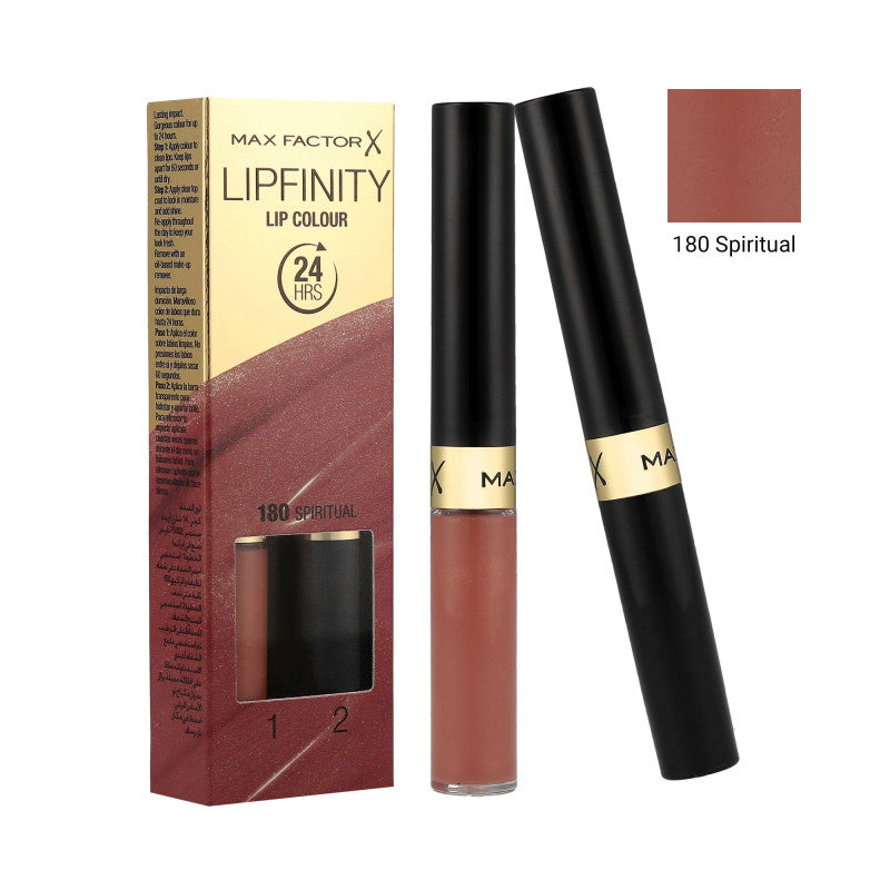 MAX FACTOR LIPFINITY Rouge à lèvres longue tenue 2en1 180 Spiritual 2,3ml+1,9g
