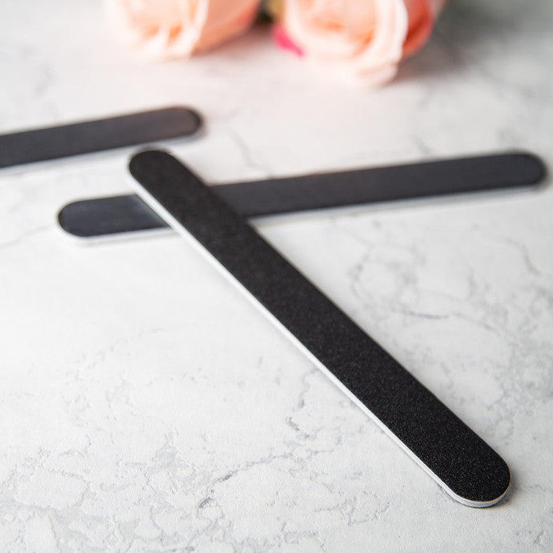 MIMO Schwarz Und Gerade Nagelfeile, Körnung 100/180 #2