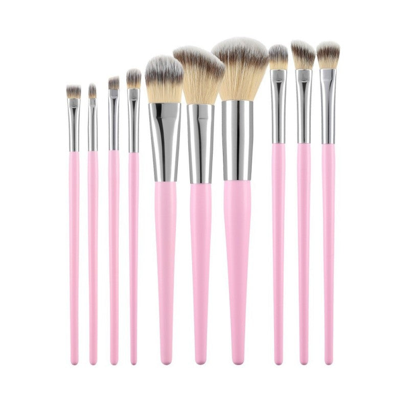 MIMO Kit De 10 Pinceaux De Maquillage Rose