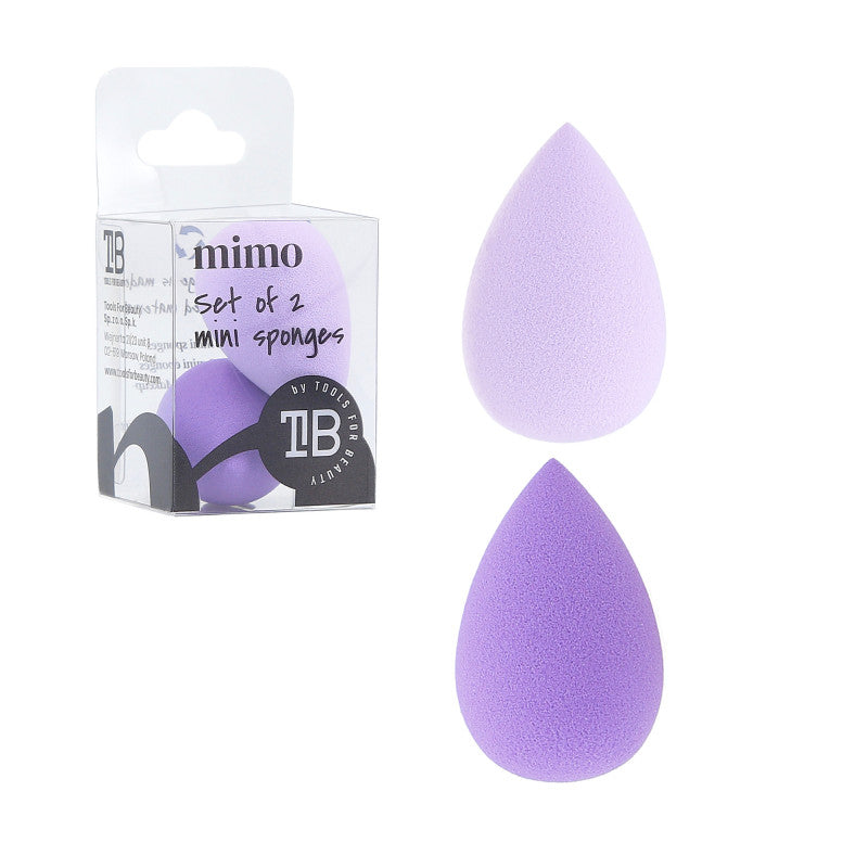 MIMO Set 2 Pcs Mini Éponge Goutte Violette