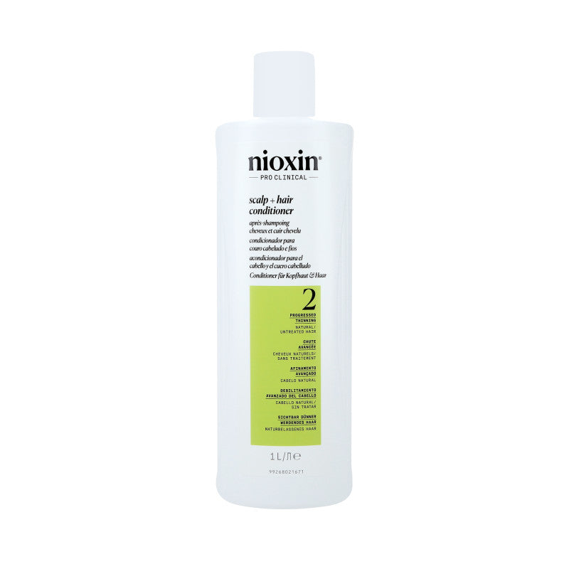 NIOXIN PRO CLINICAL 2 Posilující kondicionér pro přirozené a viditelné řídnoucí vlasy 1000 ml